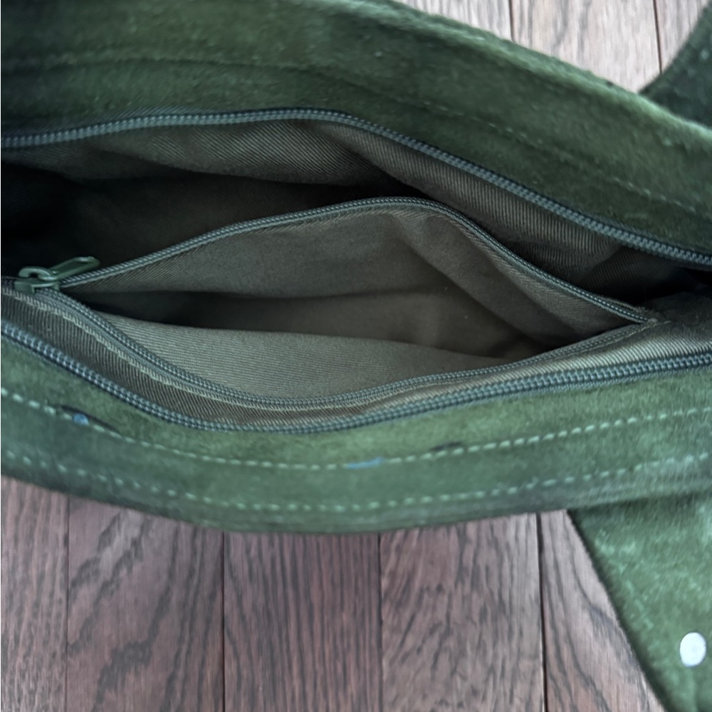 Ann Taylor Loft Green Suede Bag - Picture 6 of 13